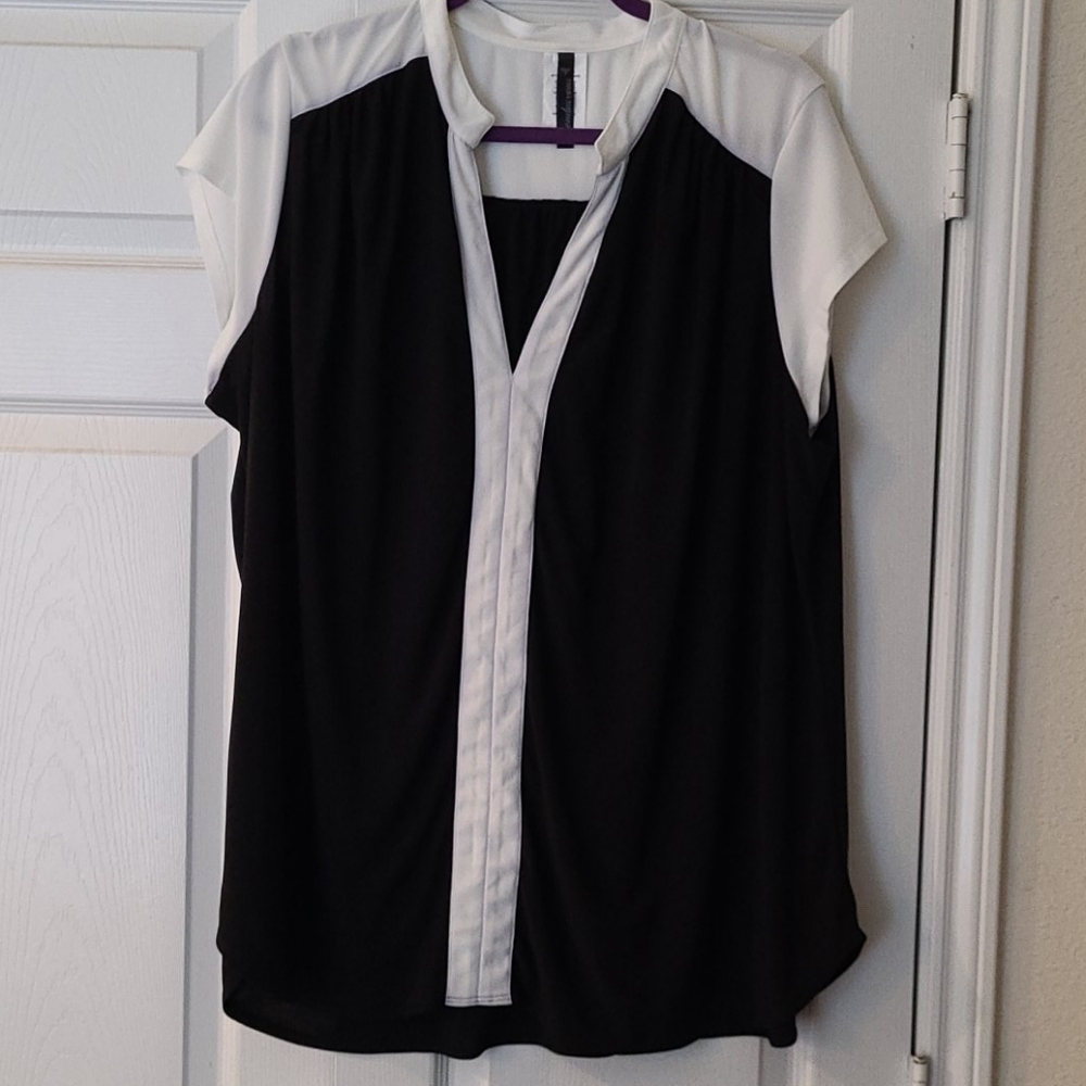 Cool black and white blouse